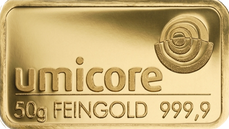 Feingoldbarren 50 Gramm